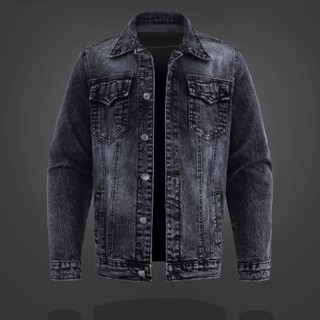 Áo khoác jean nam cao cấp, áo khoác bò thiết kế dày dặn, cá tính, dễ phối đồ LUXURY