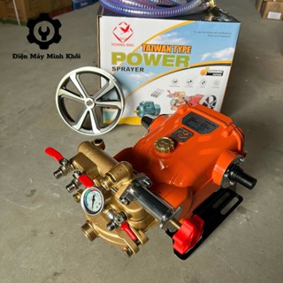 [Piston sứ] Đầu máy rửa xe ty sứ cao áp tự động 2HP Hoàng Anh| Đầu bơm máy rửa xe dây đai, xịt thuốc