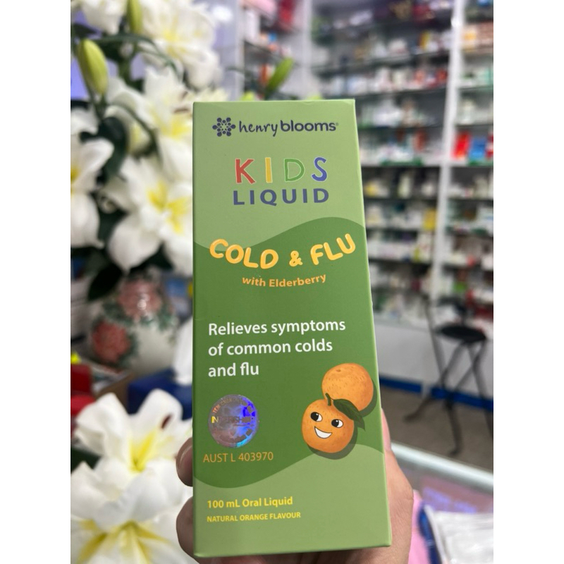 TPBVSK Henry Blooms Kids Liquid Cold and Flu with Elderberry 100mL