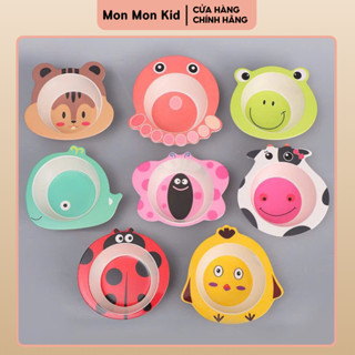  Bát Chén Ăn Dặm Lúa Mạch Hình Con Vật Đáng Yêu Cho Bé Chất Liệu Lúa Mạch An Toàn Thân Thiện Với Môi Trường 