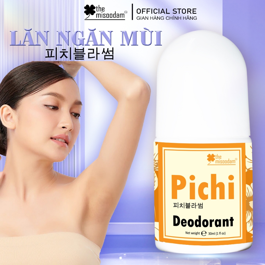 Lăn nách đá khoáng khử mùi hôi nách PICHI khô thoáng cả ngày. Lăn khử mùi hôi nách không kích ứng da