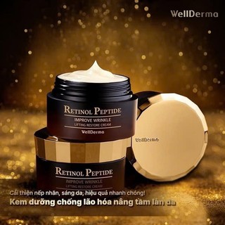 Kem Dưỡng Nâng Cơ Mặt, Chống Lão Hóa Da WellDerma Retinol Peptide 50g Hàn Quốc SP001416