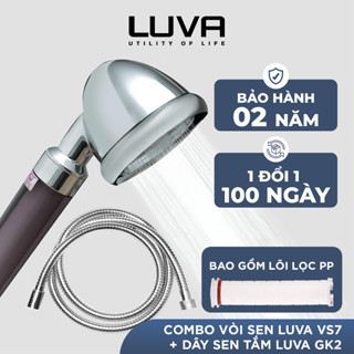  Combo Vòi Sen LUVA VS7 Lọc Nước Kèm Dây Sen LUVA GK2 Bảo Hành 2 Năm Đổi Lỗi 100 Ngày 