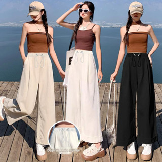 Quần Bầu Dài Ống Rộng Vải Kaki Mềm Mặc 4 Mùa Cho Mẹ Bầu Và Sau Sinh