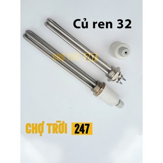 Điện trở củ ren phi 32, thanh nhiệt phi 32