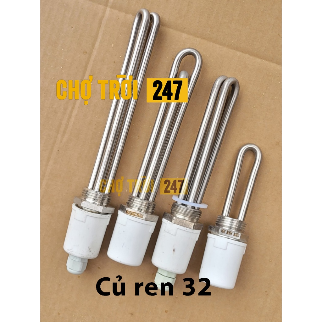 Điện trở củ ren phi 32, thanh nhiệt phi 32