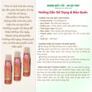 [Bó 500 cây] Nhang Quế  - Thơm Nhẹ Dịu - Mỏng Khói -  An Lộc Phát