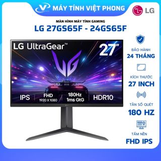 [FULL VAT] MÀN HÌNH GAMING 180HZ LG 24GS65F- 27GS65F (23.8 - 27 INCH/FHD/IPS/144HZ - 180HZ/1MS) - CHÂN ĐẾ CÔNG THÁI HỌC