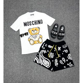 Bộ Quần Áo Nam mùa hè Gấu Mochino bộ quần áo nam cổ tròn tay ngắn size M-L-XL-XXL chất thun lạnh co dãn