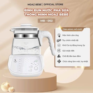 Bình đun nước moaz bebe mb002 dung tích 1 lít 2 mẫu 800w bản mới có quạt mẫu mới