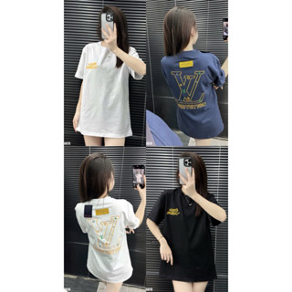 Áo Phông LV Nam Nữ Logo Thêu 2 Mặt Bản Cao Cấp Hottrend