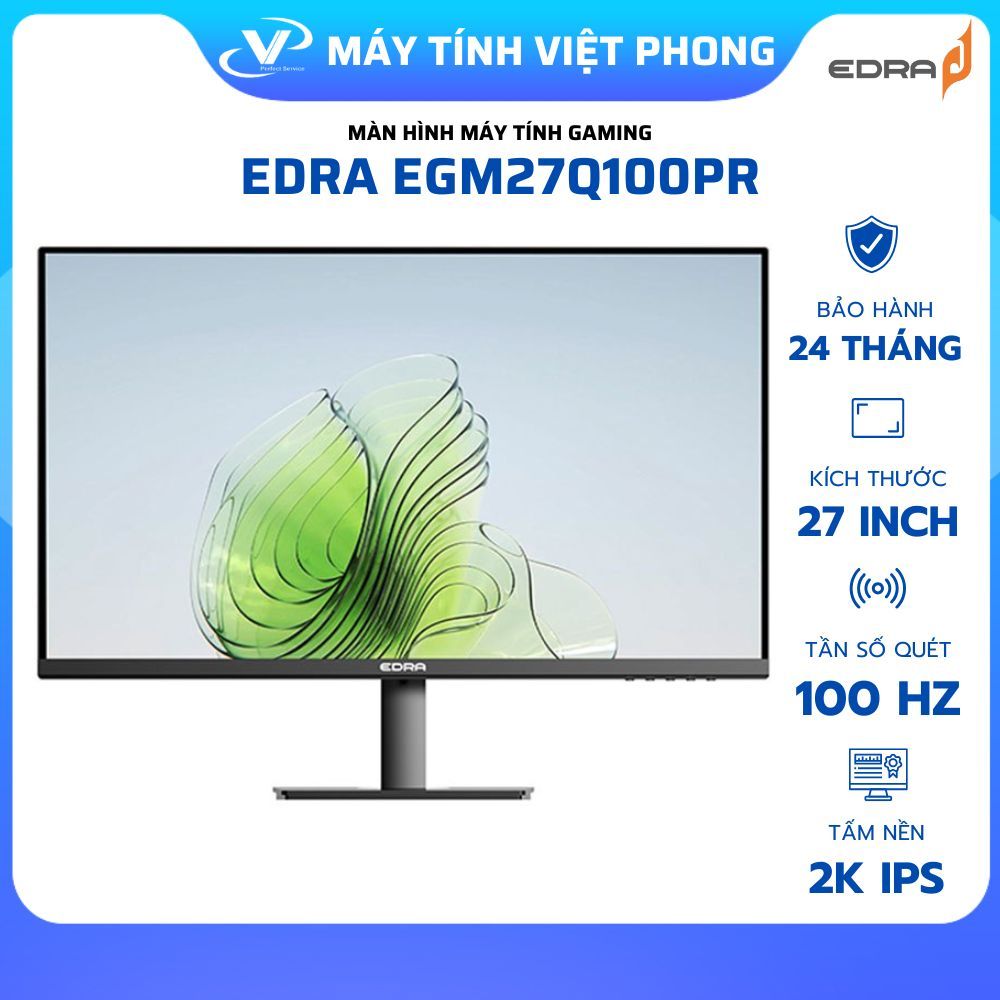 MÀN HÌNH ĐỒ HỌA 2K - CÔNG THÁI HỌC EDRA 27' EGM27Q100PR - 27' EGM27Q100P CHÍNH HÃNG