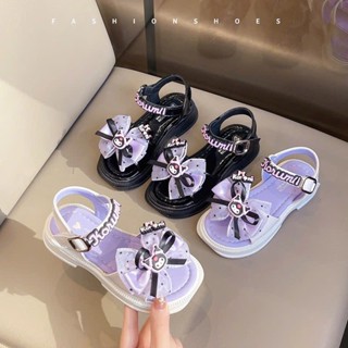 Dép SanDal Bé Gái Kuromi Dễ Thương Êm Nhẹ Thoáng Khí Mẫu Mới 2025