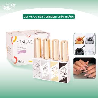  Gel vẽ cọ nét Vendeeni chính hãng - Sơn gel vẽ nét mảnh trang trí móng nail chất đặc dễ vẽ  lẻ chai  