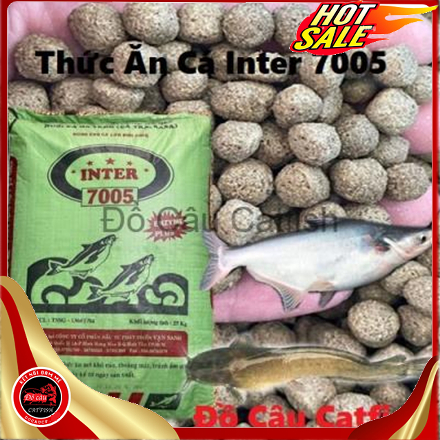 Thức Ăn Cá Hà lan Inter 7005 Dùng Câu cá tra,làm cám xả-cám cá inter 7005|mồi cám câu cá 7005