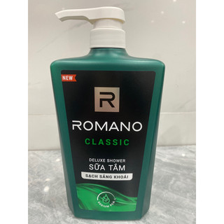 Combo tắm và gội Romano Classic 650g ( xanh lá )