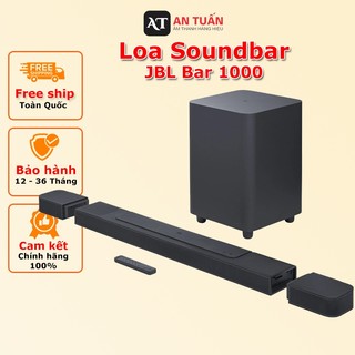 Loa Soundbar JBL Bar 1000, âm thanh 7.1.4 chuẩn rạp chiếu phim ( Chính hãng PGI bảo hành 12 tháng )