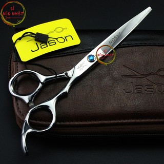 Bộ kéo cắt tóc Jason cao cấp thợ cắt tóc tin dùng thép nguyên bản JS02 [Mua 1 bộ kéo tặng kèm ví+2 lược toni&guy+c.kéo]