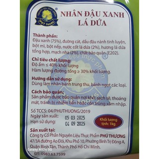 Nhân Lá Dứa Phú Thương (1kg