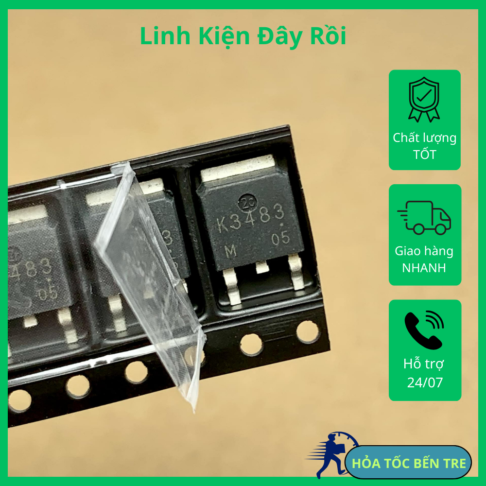 4 cái K3483 2SK3483 MOSFET 100V 28A TO-252