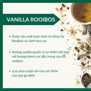 Trà Thảo Mộc Hồng Trà Vanilla Rooibos Nhập Khẩu Nhật Bản Giảm Cân, Thanh Nhiệt Cơ Thể
