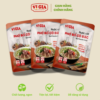 Nước Cốt Phở Bò Vị Gia 100g, an toàn - thơm ngon - chuẩn vị, bí quyết nấu ăn cho mọi gia đình Việt.