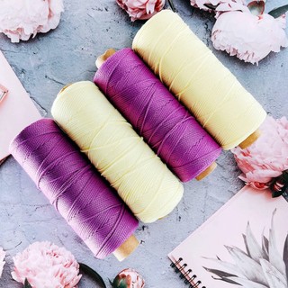 (Bảng màu full) Sợi dệt trơn 2mm Craft Yarn 125g - Sợi đan móc túi xách, nón thời trang