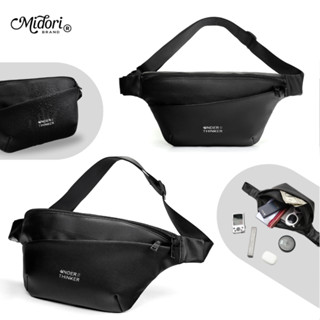 Túi Bao Tử Rocky Nam Nữ Da Đeo Chéo Hông Bụng Đi Chơi Thể Thao Đa Năng | MIDORI FOR MAN