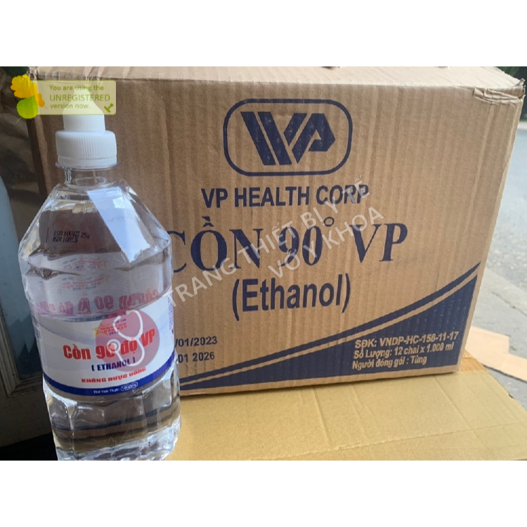 CỒN 90 ĐỘ VP CHAI 1000ml