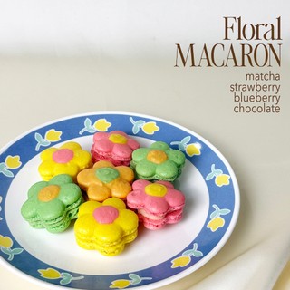 FLORAL FRENCH MACARON (Hộp 8 Bánh)