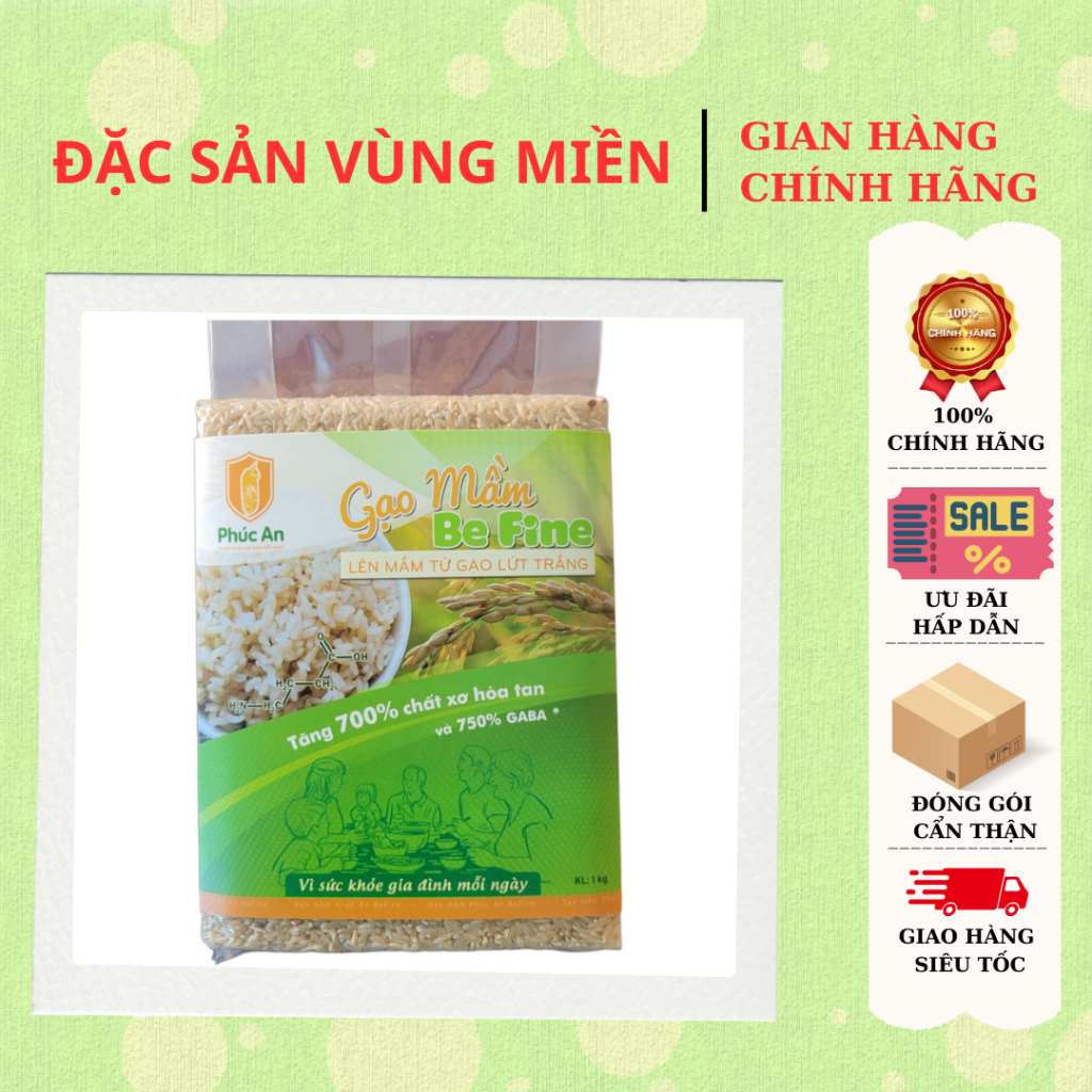Gạo mầm Phúc An Be Fine 1kg