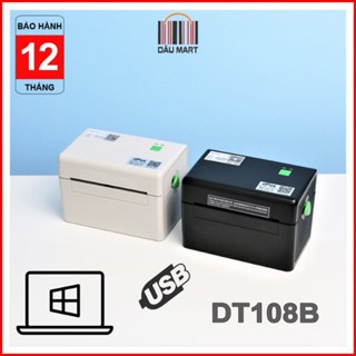 Máy in đơn hàng TMĐT dPos DT108B in phiếu giao hàng tem vận chuyển bằng công nghệ in nhiệt không dùng mực