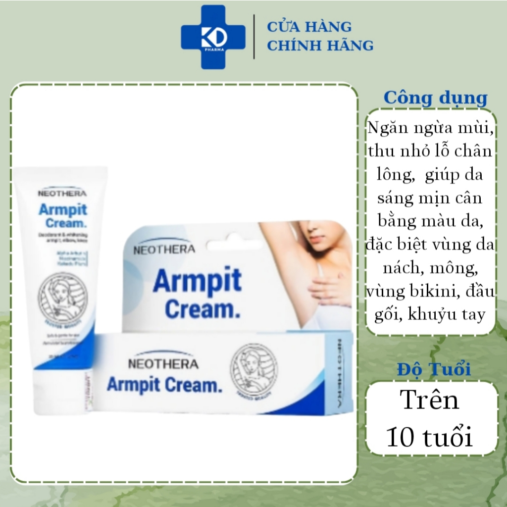 Kem giảm thâm vùng nách, mông, bikini Neothera Armpit Cream La Beaute 35ml
