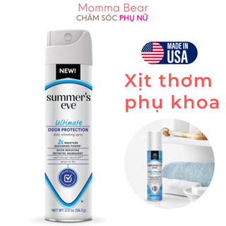 Xịt thơm vùng kín Summer's Eve, khử mùi, hút ẩm, vệ sinh, chăm sóc phụ khoa, hàng Mỹ - Momma Bear