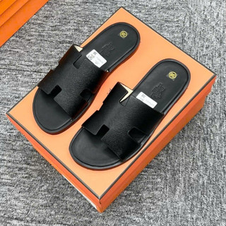 Dép lê HM quai Đen đế phíp giả gỗ cao cấp - dép da lê quai ngang chữ H màu hottrend 2025