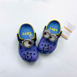  Dép sục Cross giày sục cross clog basic trẻ em Minions màu xanh bé trai bé gái Despicable Me - Black 
