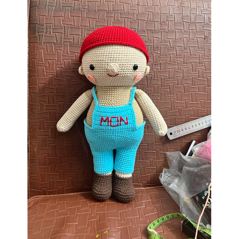 Búp bê len nhồi bông handmade - Búp bê trai baby