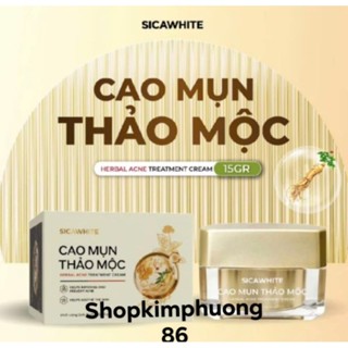 Kem Face Cao Mụn Thảo Mộc Sica White hộp 15g