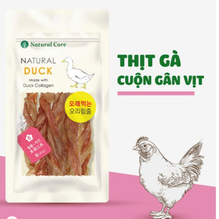 THỊT CUỘN GÂN VỊT CHO CHÓ - Snack Natural Core