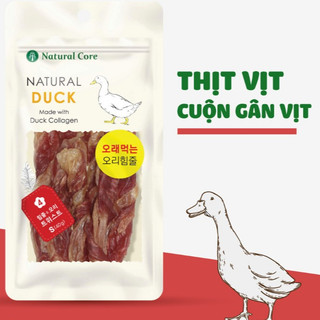 THỊT CUỘN GÂN VỊT CHO CHÓ - Snack Natural Core
