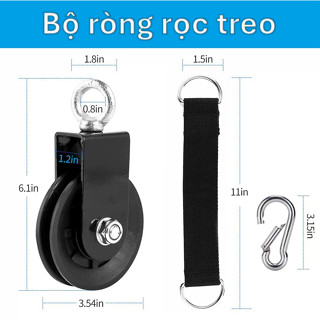  Bộ ròng rọc tập gym chuyên dụng thiết bị tập thể hình 