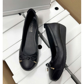  Giày bệt mũi tròn da thật đế xuồng thấp 2cm siêu êm mềm bẻ gập thoải mái - giày búp bê nơ êm chân ảnh thật kèm video  