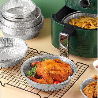 Set 20 Khay giấy bạc nướng lót nồi chiên không dầu