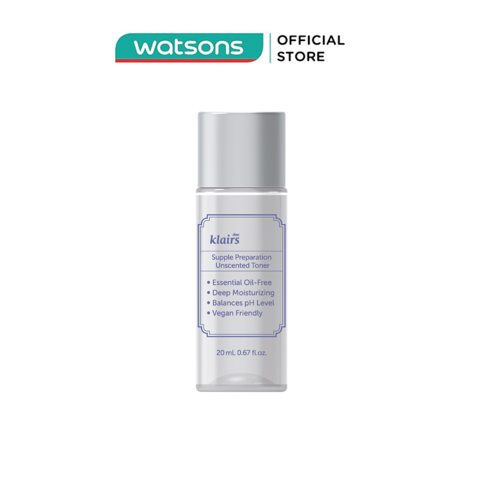 [Quà Tặng Không Bán] Dear Klairs Supple Preparation Unscented Toner20ml