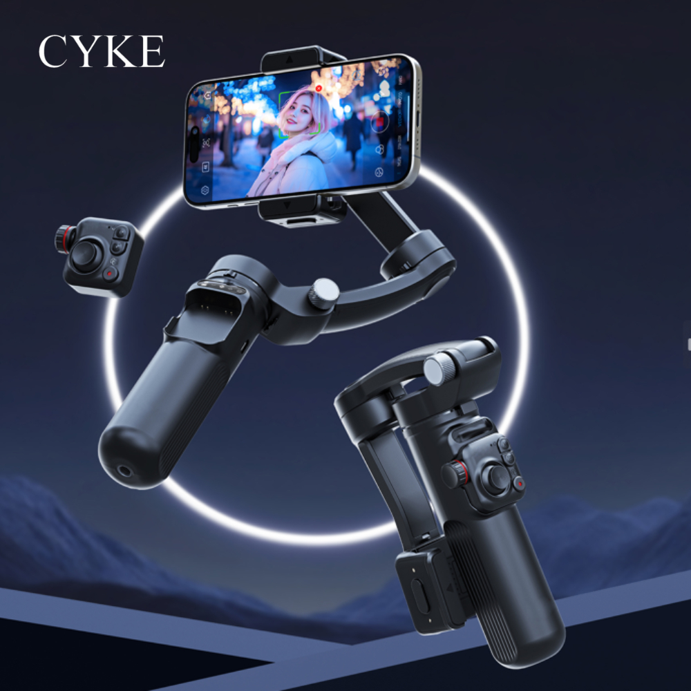 Gimbal 3 Trục CYKE TOKQi M02 Tích Hợp AI Chống Rung Nhận Diện Khuôn Mặt Quay Video Dành Cho Điện Tho