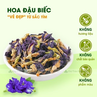 Trà hoa đậu biếc 500g, sấy lạnh, nguyên liệu pha trà, làm bánh, tạo màu thực phẩm tự nhiên