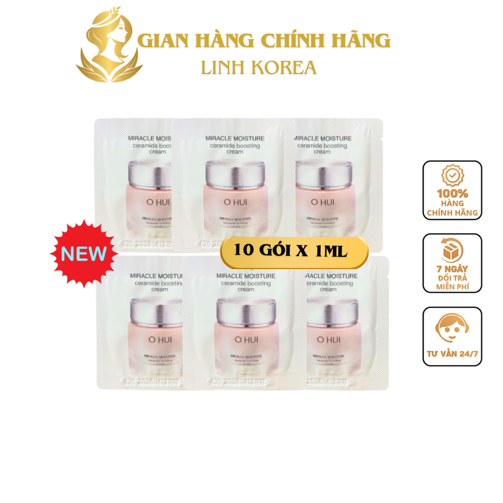 combo 10 gói kem dưỡng ẩm căng bóng dành cho da khô Ohui miracle 1ml_𝐋𝐈𝐍𝐇 𝐊𝐎𝐑𝐄𝐀