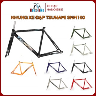 Khung xe đạp Fixed Gear SNM100 nhôm chính hãng kèm chén cổ