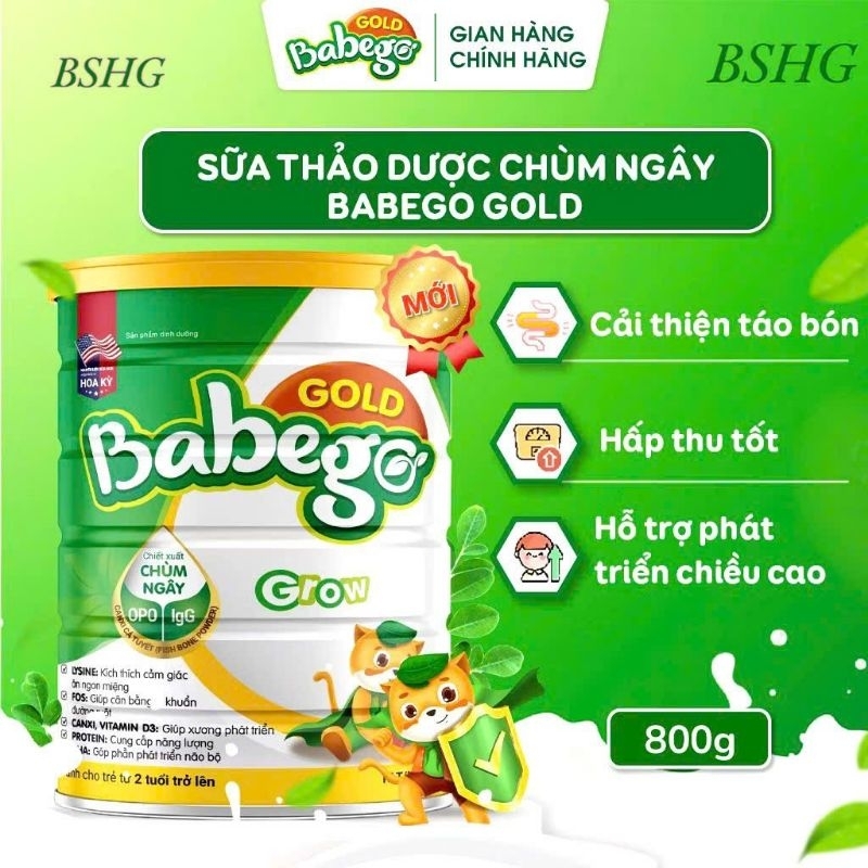 Sữa Babego số 3 ( từ 2 tuổi trở lên), số 2 ( 6 - 36 tháng ), số 0 - 12 tháng