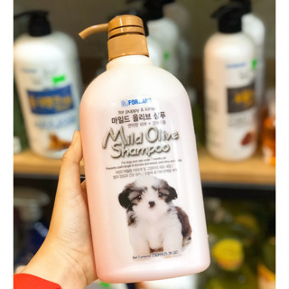 SỮA TẮM FORCANS CHO CHÓ MÈO CON MILD OLIVE SHAMPOO - NK HÀN QUỐC